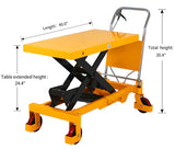 Single Scissor Lift Table - 2200 lbs - 39.4" lifting height - A-2014