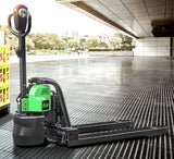 Open Box Electric Powered Pallet Jack - Lithium Ion Motorized 2,500 lb. Capacity Pallet Truck - AW12Li
