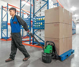 Open Box Electric Powered Pallet Jack - Lithium Ion Motorized 2,500 lb. Capacity Pallet Truck - AW12Li