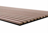 24" x 9' 3D Slat Acoustic Wood Wall Paneling Decorative Soundproof Panels for Walls and Ceilings - White Oak