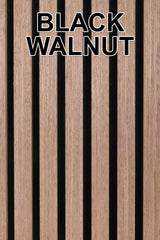 24" x 9' 3D Slat Acoustic Wood Wall Paneling Decorative Soundproof Panels for Walls and Ceilings - White Oak