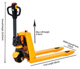 Full Electric Lithium Pallet Jack 3300 lbs Capacity 48" x 27" - CBD15