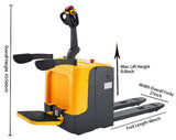 Full Electric Standing-on Riding Pallet Truck - 5500lbs Capacity - 48" x 27" Fork - CBD25R-II