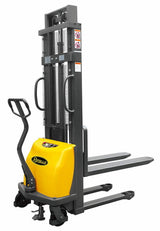 Semi-Electric Stacker 2200Lbs Capacity With Fixed Legs - 63" Lifting - CDD10B-III
