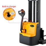 Fully Powered Straddle Stacker 2200lbs Capacity 98" - 118" Lifting Height - CTD10RE