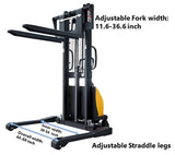 APL-Semi-Electric Straddle Stacker - 3300Lbs Capacity - 63"/118" Lifting - CTD10B-III A3010