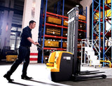 Fully Powered Straddle Walkie Stacker - 3300 lbs Cap. - 118"-220"Lifting - CTDR15-III