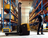Fully Powered Straddle Walkie Stacker - 3300 lbs Cap. - 118"-220"Lifting - CTDR15-III