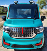 LE Coco Coupe Teal Electric Golf Car Small LSV Low Speed Vehicle Golf Cart 4 Seater 60v Scooter Car - Teal