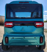 LE Coco Coupe Teal Electric Golf Car Small LSV Low Speed Vehicle Golf Cart 4 Seater 60v Scooter Car - Teal