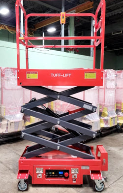 GSI - Electric Scissor Lift 16.4 Feet Max Lift 660 LBS Load Capacity Man Lift Jack 110v - Model SJY0305