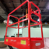 Electric Scissor Lift 16.4 Feet Max Lift 660 LBS Load Capacity Man Lift Jack 110v - Model SJY0305