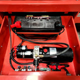 Electric Scissor Lift 16.4 Feet Max Lift 660 LBS Load Capacity Man Lift Jack 110v - Model SJY0305