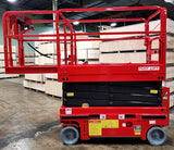 GSI - Electric Scissor Lift 26 Foot Working Height 507 LBS Load Capacity Self Propelled Man Lift Jack 110v - Model JCPT0608