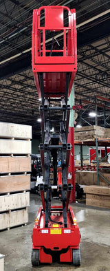GSI - Electric Scissor Lift 26 Foot Working Height 507 LBS Load Capacity Self Propelled Man Lift Jack 110v - Model JCPT0608