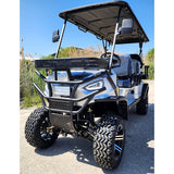 48V Electric Golf Cart 6 Seater Lifted Renegade+ Edition Utility Golf UTV Compare To Coleman Kandi 6p - Silver