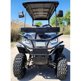 48V Electric Golf Cart 6 Seater Lifted Renegade+ Edition Utility Golf UTV Compare To Coleman Kandi 6p - Silver