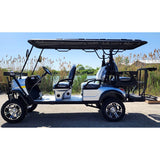 48V Electric Golf Cart 6 Seater Lifted Renegade+ Edition Utility Golf UTV Compare To Coleman Kandi 6p - Silver