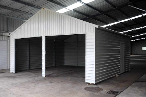 GSI - 20'W x 20' x 12' Double Car Garage Metal Car Storage Shelter - S2119