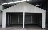 GSI - 20'W x 20' x 12' Double Car Garage Metal Car Storage Shelter - S2119