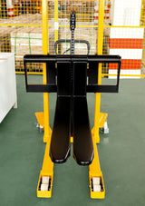 Manual Lift Pallet Stacker W/Adjustable Forks - 2200lbs Capacity - 63" lifting height - SDJA1000-I