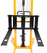 Manual Lift Table W/Adjustable Fork - 1100lbs Capacity- 63" lifting height - SDJA500