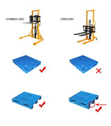 Manual Lift Table W/Adjustable Fork - 1100lbs Capacity- 63" lifting height - SDJA500