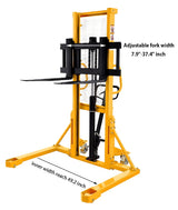 Manual Lift Table Straddle legs - 2200lbs Capacity - 63" lifting height|SDJAS1016