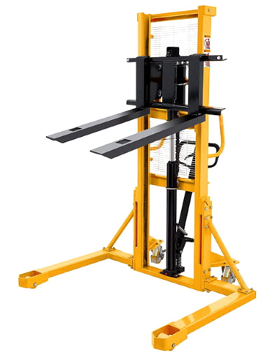 Manual Lift Straddle Stacker 1100lbs Cap. 63