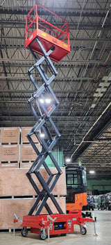 Electric Scissor Lift XL With 21.5 Foot Working Height Man Lift - SJY0307 - Demo Model