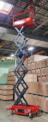Electric Scissor Lift XL With 21.5 Foot Working Height Man Lift - SJY0307 - Demo Model