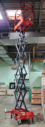 Electric Scissor Lift XL With 21.5 Foot Working Height Man Lift - SJY0307 - Demo Model