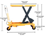 Single Scissor Lift Table - 1760 lbs - 39.4" lifting height - SP800