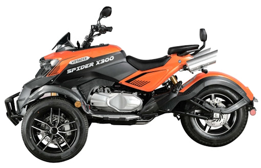 X300 Spider 276cc Super Trike Scooter Gas Moped Tryker Fully