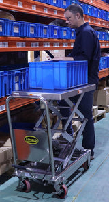 Double Scissors Stainless Steel Lift Table - 770 lbs - 51.2" lifting height - SPS350-STAINLESS