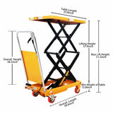 Double Scissors Lift Table - 770 lbs - 51.2" lifting height - SPS350