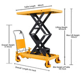 Double Scissor Lift Table - 1760 lbs - 59" lifting height - SPS800