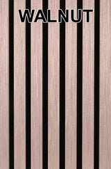 24" x 9' 3D Slat Acoustic Wood Wall Paneling Decorative Soundproof Panels for Walls and Ceilings - White Oak