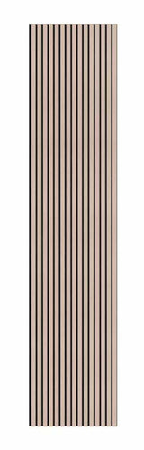 24" x 9' 3D Slat Acoustic Wood Wall Paneling Decorative Soundproof Panels for Walls and Ceilings - White Oak