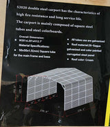 GSI - 20'W x 20'L x 12'H Metal Car Port Storage Garage Canopy Shelter With Steel Tube Frame - S2020
