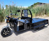 GSI - Electric Powered Cargo Truck Tuck Tuck Rickshaw 1000 Watt Motorized Scooter Moped Truck 3 Wheel Trike Bicycle Scooter