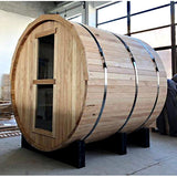 GSI - 4-6 Person Outdoor Barrel Sauna Hemlock Wood - Wet/Dry - Silver Lake Edition - SH1818