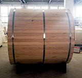 GSI - 4-6 Person Outdoor Barrel Sauna Hemlock Wood - Wet/Dry - Silver Lake Edition - SH1818