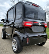 LE Coco Coupe Red Electric Golf Car Small LSV Low Speed Vehicle Golf Cart 4 Seater 60v Scooter Car - Black