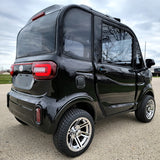 LE Coco Coupe Red Electric Golf Car Small LSV Low Speed Vehicle Golf Cart 4 Seater 60v Scooter Car - Black