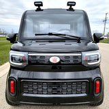 LE Coco Coupe Red Electric Golf Car Small LSV Low Speed Vehicle Golf Cart 4 Seater 60v Scooter Car - Black