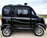 LE Coco Coupe Red Electric Golf Car Small LSV Low Speed Vehicle Golf Cart 4 Seater 60v Scooter Car - Black