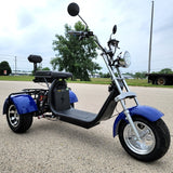 GSI - E-Mod 2000W Electric 3 Wheel Fat Tire Scooter Trike Harley Chopper Style CityCoco - EMod