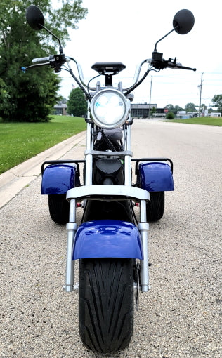 Electric Chopper Motorcycle M8 (60v - 2000 Watt) – Blue Force e-Rides