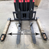 GSI - Fully Electric Pallet Walkie Powered Straddle Stacker Motorized - 3300LB Capacity - 118" Lifting - ES-15PS
